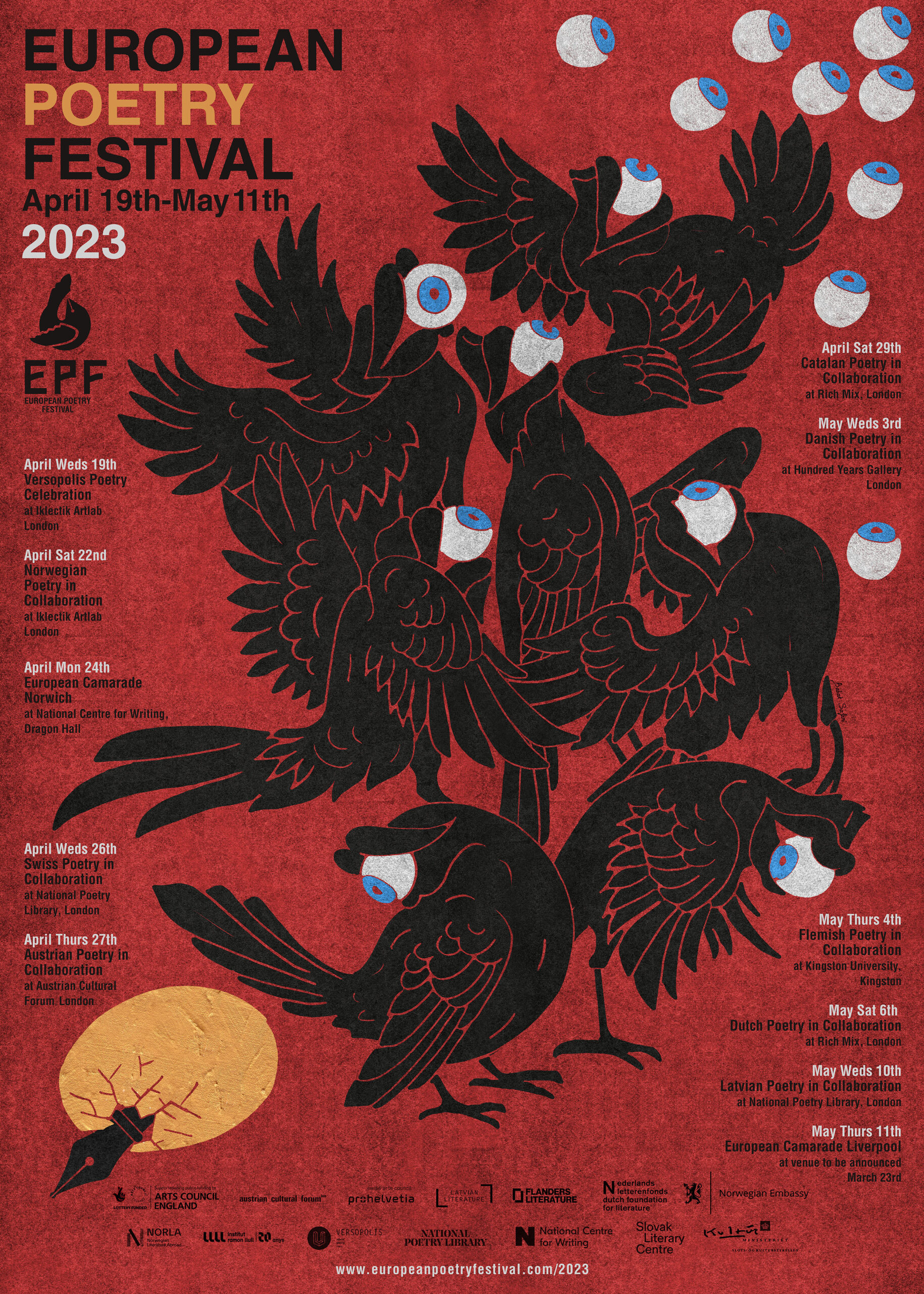 European Poetry Festival 2023 Poster Scaled 