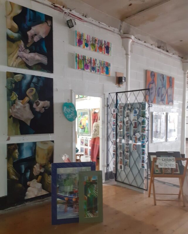 A photo of a studio in Vernon Mill Artist Studios