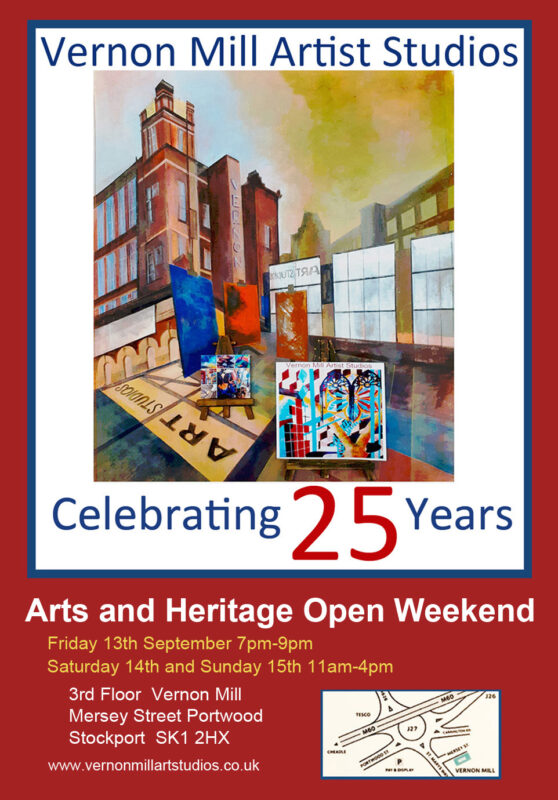 Vernon Mill Artists Studios celebrating 25 years invite you to an Art and Heritage Event