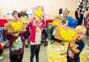 children making canaries for wacky wednesday Wacky Wednesdays at the National Coal Mining Museum