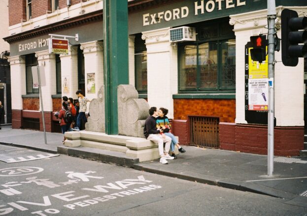 Harry Griffin – Kissing by the Exford, Melbourne, May 2023. Courtesy of the artist