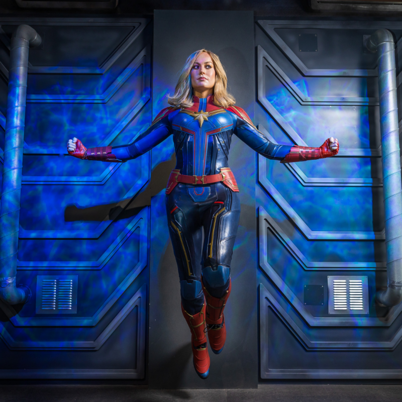 Captain Marvel Wax work at Madam Tussauds