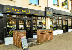 Exterior of fish and chip shop