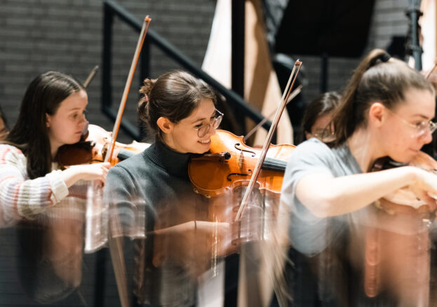 String students performing 