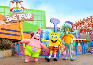  Patrick, SpongeBob and Squidward at the UK's only Nickelodeon Land.