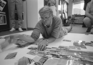 David Hockney creating a joiner of the National Science and Media Museum , Bradford 19 or 20 July 1985. 