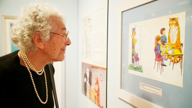 Judith Kerr at the Tiger Who Came To Tea exhibition